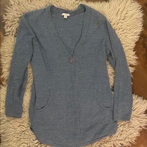 Cozy Blue Knit Cardigan